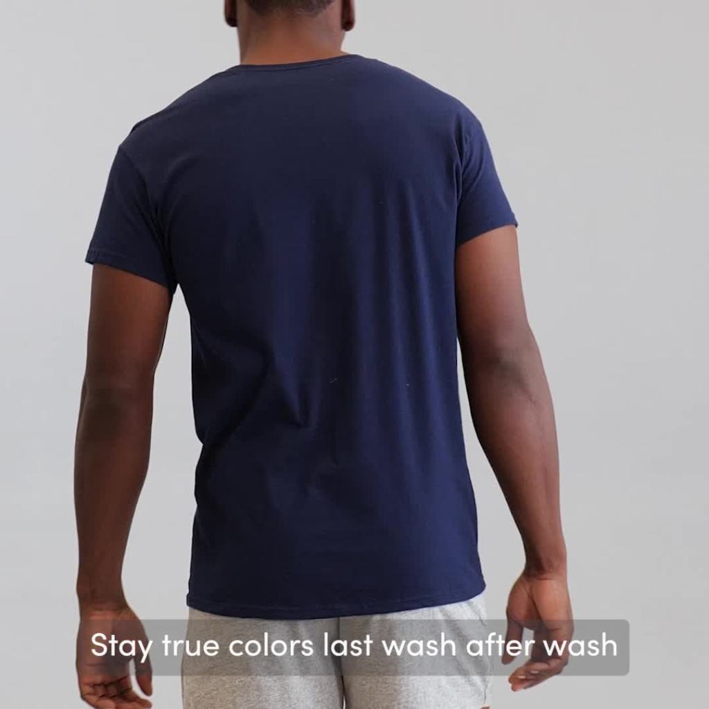 Fruit of the Loom Men's EverSoft Crew Neck Undershirts, Moisture-Wicking Short Sleeve T-Shirts, Tag-Free Multipacks - Image 2